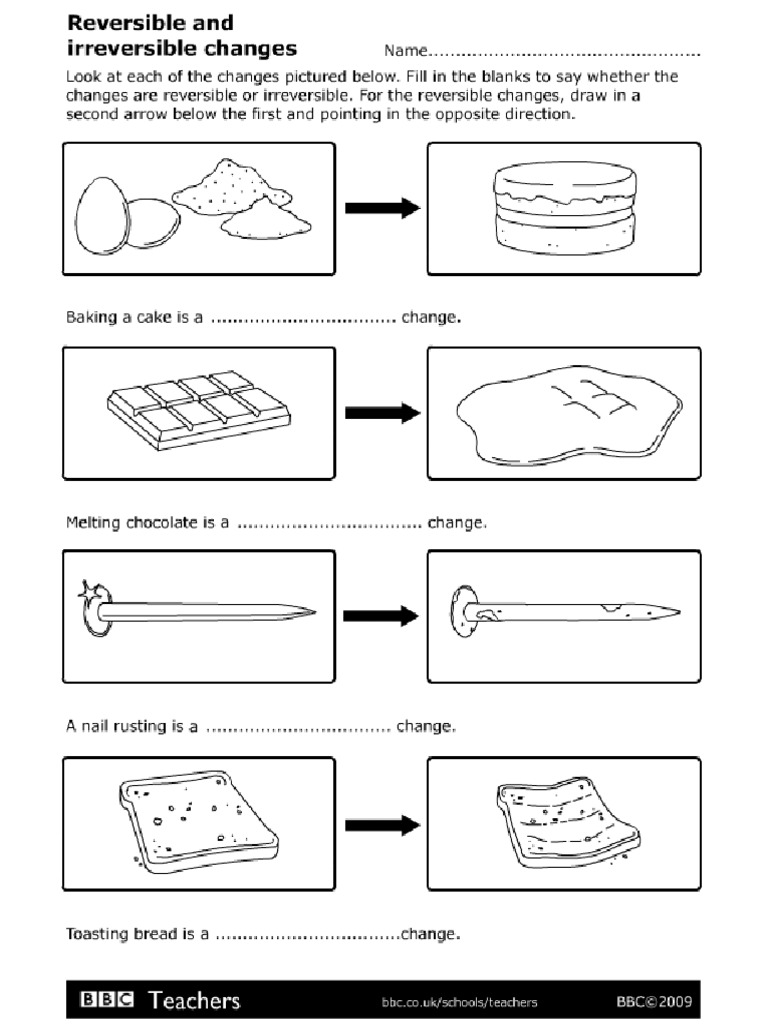 Irre - Reversible Worksheet | PDF
