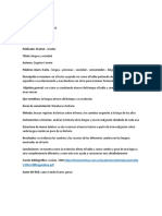 Específico Va Evolucionando y Mezclándose Con Otras para Terminar Formando Una Lengua Nueva