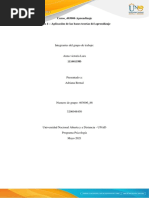 Tarea 4 - Aplicación de Las Bases Teorías Del Aprendizaje