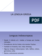 Griego1 La Lengua Griega Generalidades