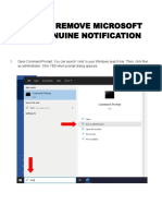 How To Remove Microsoft Not Genuine Notification