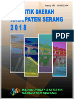 Statistik Daerah Kabupaten Serang 2018