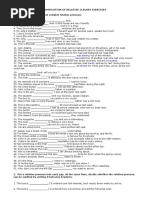 Extra Exercises For Relative Clauses