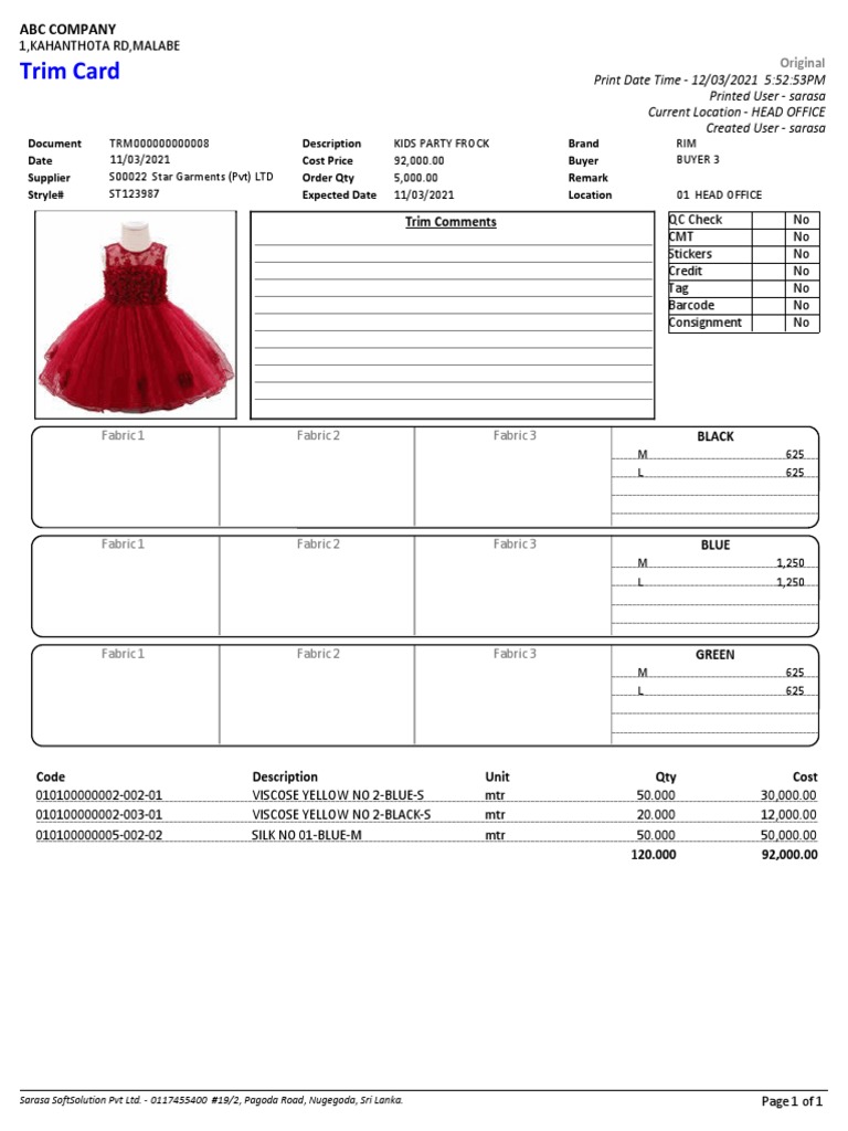 Trim Card 2 | PDF