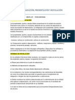 6.6 Reglas de Valuación, Presentación y Revelación Aplicables