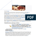 Classifications and Types of Food