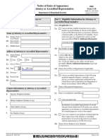 Form G-28, Notice of Entry of Appearance As Attorney or Accredited Representative