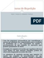 Estruturas de Repetição e Controle