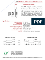 Specifications: AC Rated, Round, Axial Leaded Motor Run, HID Lighting