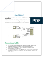 Practical 5: Properties of UDP
