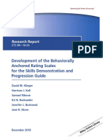 Development of The Behaviorally Anchored Rating Scales For The Skills Demonstration and Progression Guide