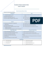 Observation Tool Based On Danielson's Rubric Domain 3: Instruction
