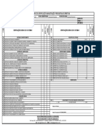 Formulário de verificação manutenção preventiva/corretiva