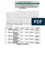 Acta de Radistribución de Equipos Computacionales.