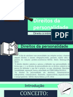 Direitos Da Personalidade - Direito Á Intimidade