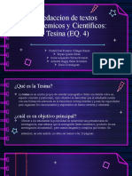 Redacción de textos académicos: Características de la tesina