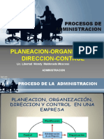 Proceso de Administracion Pla, Or, Dir, Control