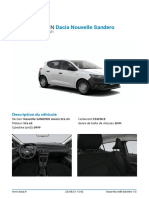 Configuration: Dacia Nouvelle Sandero