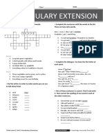 Think l1 Unit 3 Vocabulary Extension