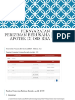 Dokumen Persyaratan Perizinan Berusaha Apotek Di Oss Rba