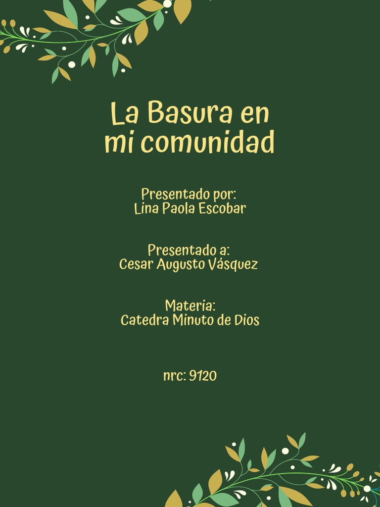 Problemas de Basura en Soacha | PDF | Residuos | Cuestiones ambientales