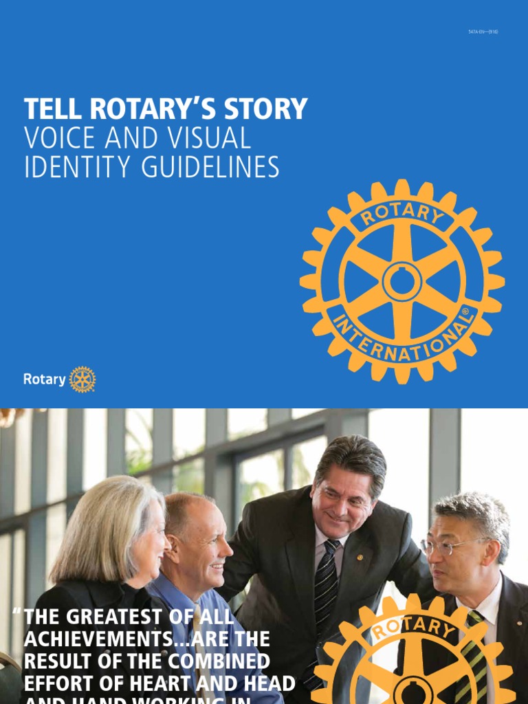 Tell Rotary'S Story Voice and Visual Identity Guidelines PDF Rgb