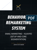 Behavioral Remarketing System Email Klaviyo ConfigurationV1.2