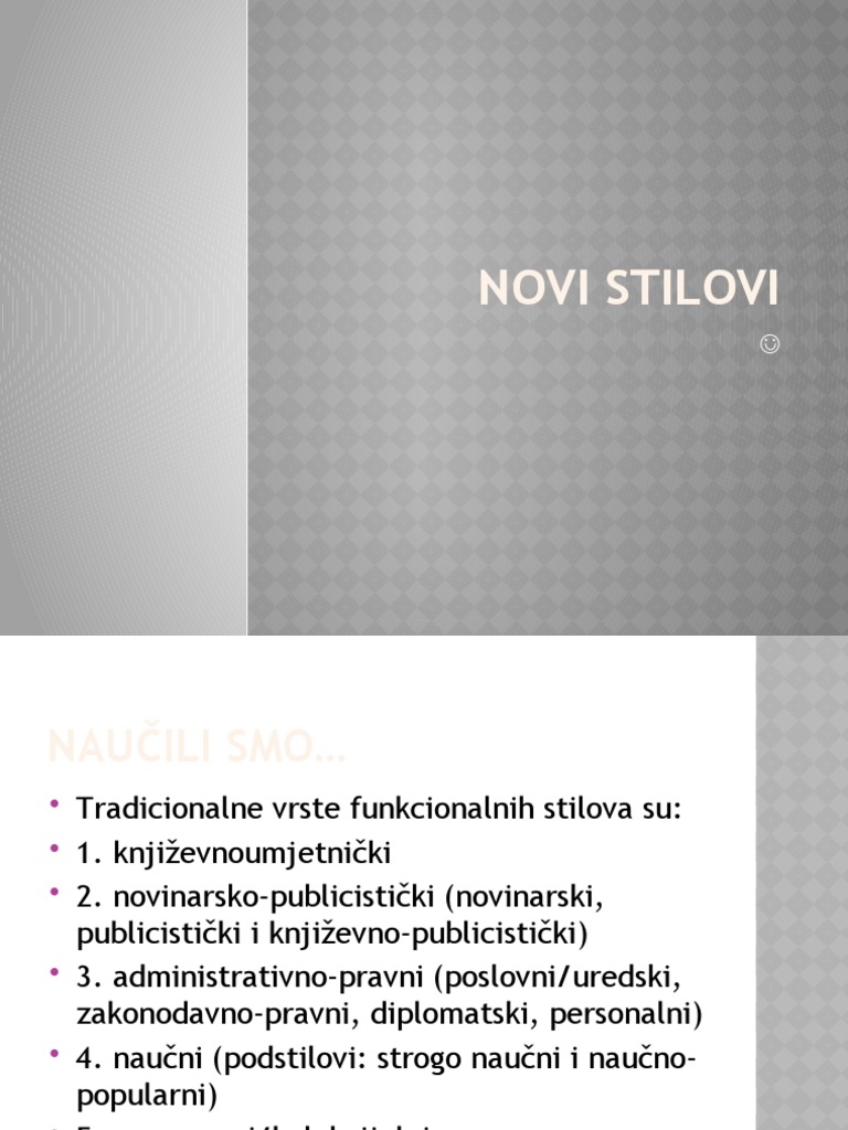 Novi Stilovi | PDF