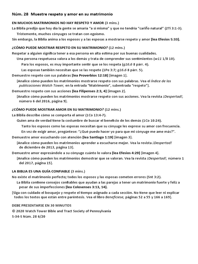 Respeto y amor en el matrimonio | PDF | Amor