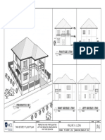 Rear Elevation Front Elevation: Pauline G. Llena Two-Storey Floor Plan