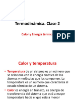 Clase 2. Calor y Energía Térmica