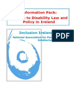 Information Pack: A Guide To Disability Law and Policy in Ireland