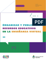 Organizar y Publicar Recursos Educativos en La Enseñanza Virtual, Curso educAR