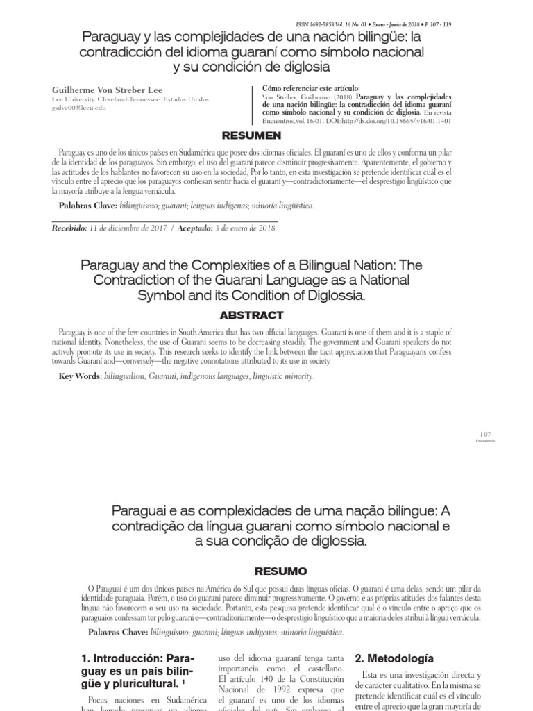 1692 5858 Encu 16 01 00107 | PDF | Lengua española | Paraguay