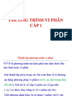 Phương Trình Vi Phân Cấp 1 - 2019