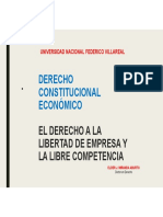 El Derecho A La Libertad de Empresa y La Libre Competencia