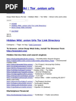 Hidden Wiki Tor .Onion Urls Directories