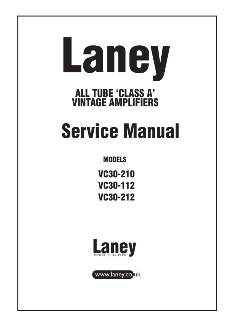 Laney: Service Manual | PDF | Components | Electrical Engineering