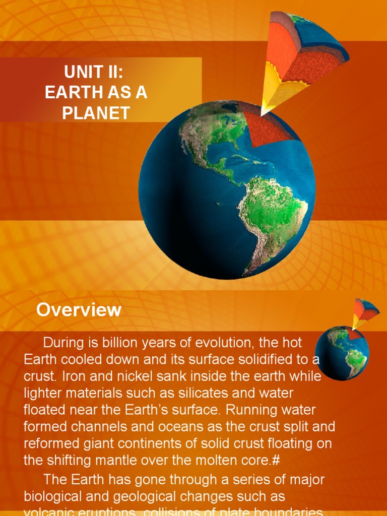 Sci10 UNIT II Lesson 1 | PDF | Planetary Core | Earth