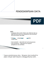 Deskripsi Data untuk