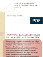 Hubungan Ilmu Administrasi Dengan Ilmu S