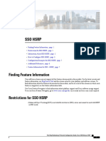 Sso HSRP: Finding Feature Information