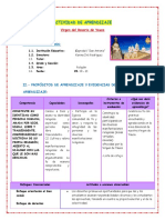 Actividad de Aprendizaje Religión 05 de Octubre