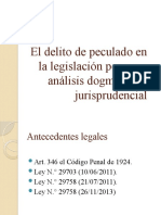 El Delito de Peculado en La Legislación Peruana(1)