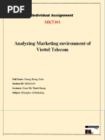 Analyzing Marketing Environment of Viettel Telecom: Individual Assignment