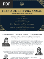 Plano de Leitura Anual da Bíblia e dos Padrões de Westminster 