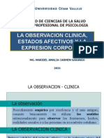 La observación clínica y la expresión corporal