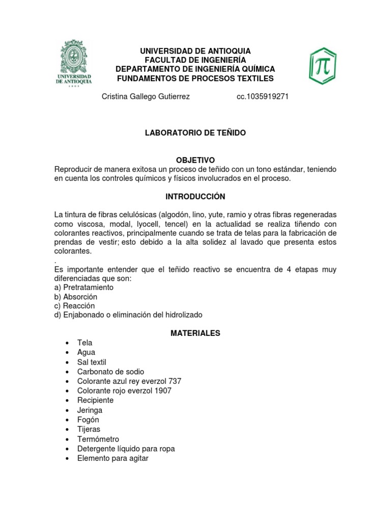 Proceso de Teñido Textil Efectivo | PDF | Agua | Color