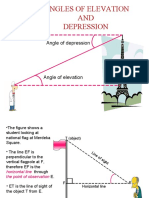 Angles of Elevation AND Depression
