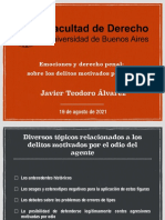 Emociones y DP. Sobre Los Delitos Motivados Por Odio (UBA)